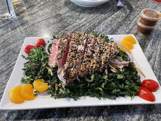 The Ahi tuna salad