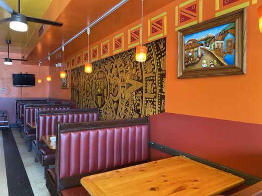 Dining room with gorgeous mural