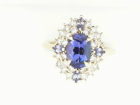 Amy Clarke Original Design Tanzanite and Diamond Ring