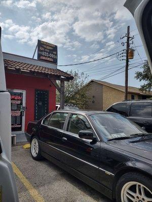 My car at JC Tint on North Lamar.