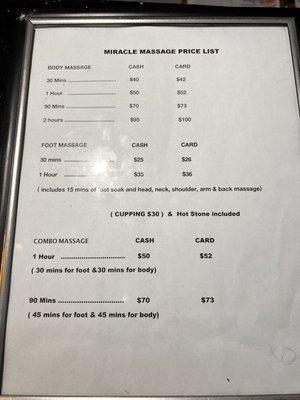 Prices