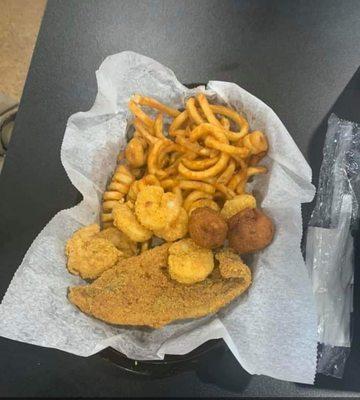 Fish & shrimp combo