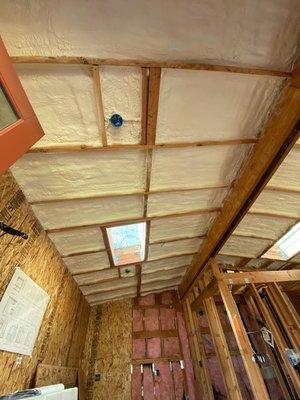 R-30 Closed Cell Spray Foam Insulation.