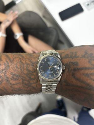 Blue Face Rolex Date Just