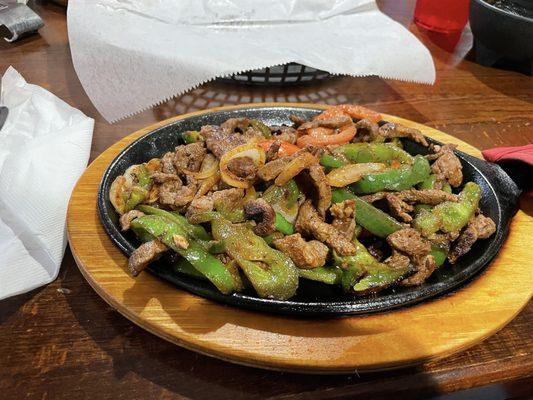 Beef fajitas