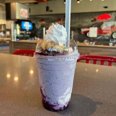 September Shake Special! Blueberry Cheesecake