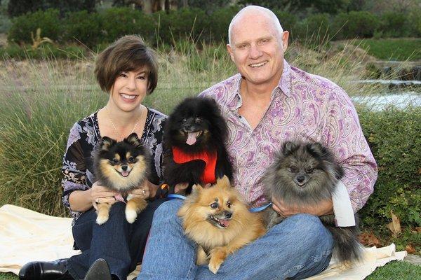 Owners Jeff and Alysia Schwarz with their babies!