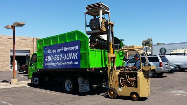 Recycling a rusty evaporative cooler.