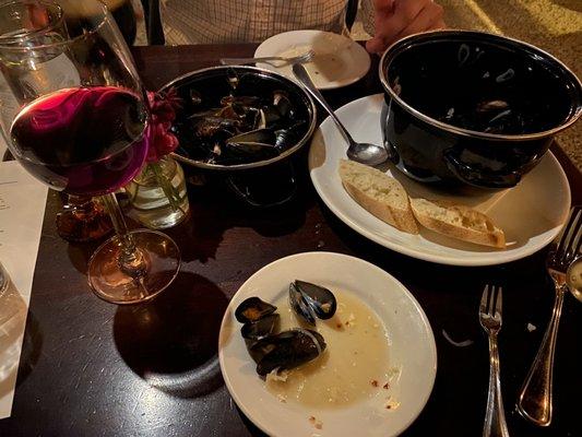 Steamed Mussels