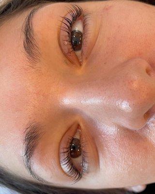 Lash lift and tint