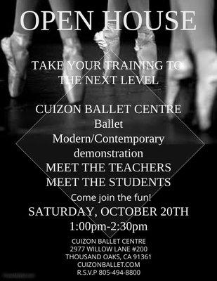 Ballet studio open house.