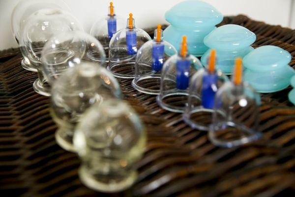 Massage cupping is useful for releasing old injuries, increasing blood flow and remove cell waste from the body.