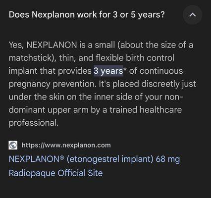 The official Nexplanon website