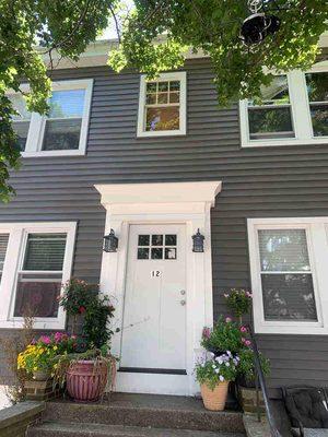 For this exterior remodeling project in Salem, MA, we installed a new front
door, new siding, as well as a new fascia and sof...