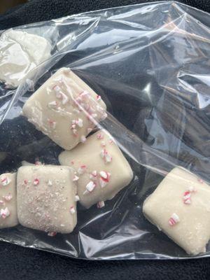 Peppermint chocolate bites