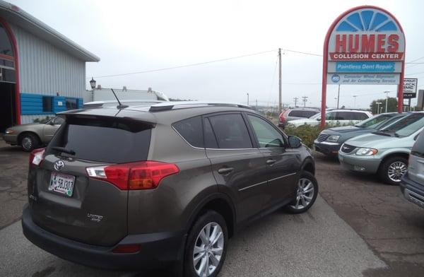 Finished side panel on Toyota Rav4.