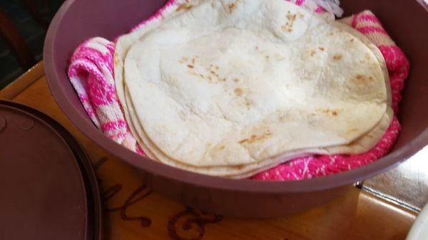 Flour tortilla. Soft and fluffy.