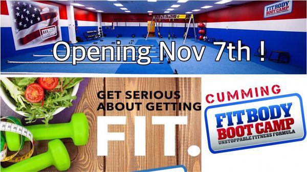 We are currently building out the New Cumming, GA location. Find us on Facebook.com/CummingFitBody to track the progress.