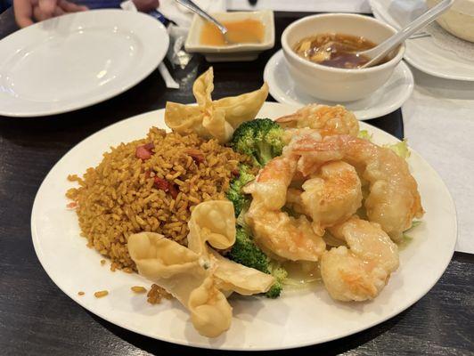 Lunch special coconut shrimp