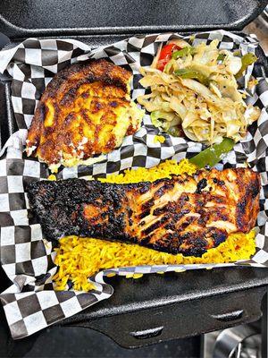 Signature Jerk Salmon is  I love the char and the spoon bread is amazing!