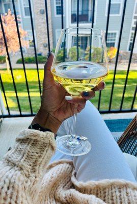 I like to see the glass as half full. Preferably with my favorite Chardonnay or champagne and my nails in SNS dip 33 and 49.