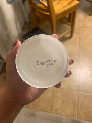 4 month expired yogurt