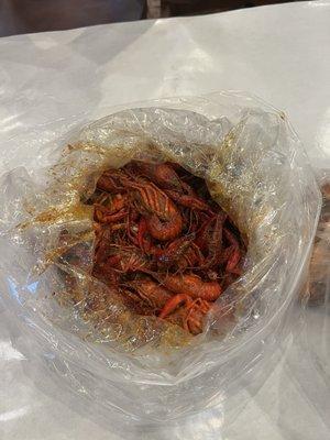 2 pounds of crawfish