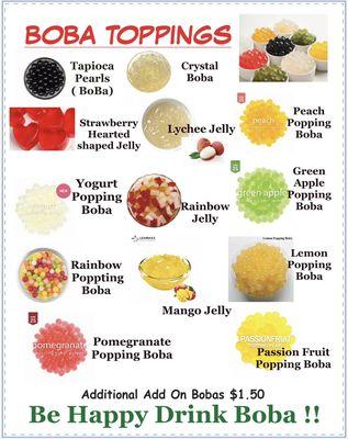 Boba toppings to put in your favorite boba drinks