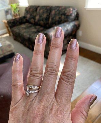 Shellac manicure, Nails By Josie at Salon Rouge.