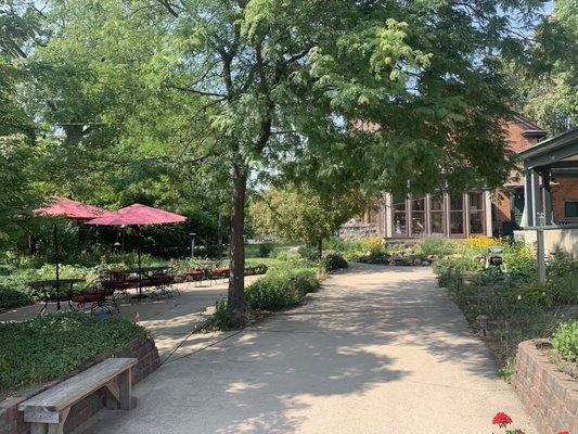 Outdoor dining area