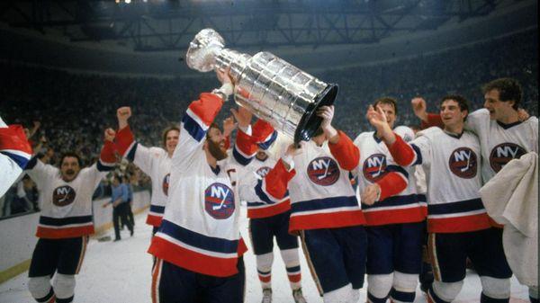 The 1980 New York Islanders Stanley Cup championship team.