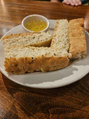 Bruschetta with olive oil