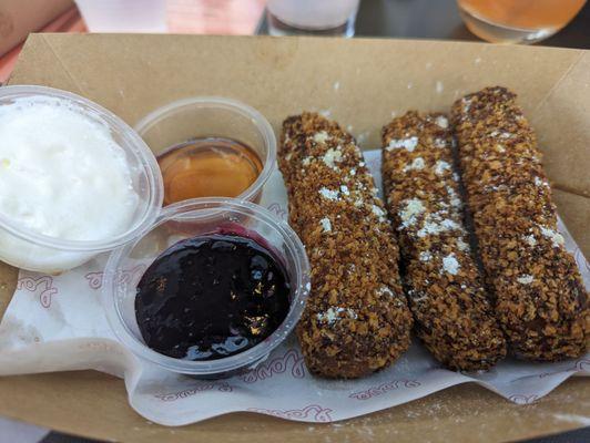 Burnt cinnamon toast crunch French toast sticks