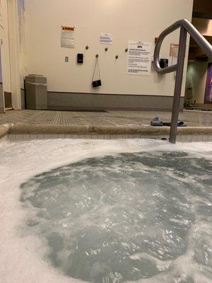 Spa water is dirty