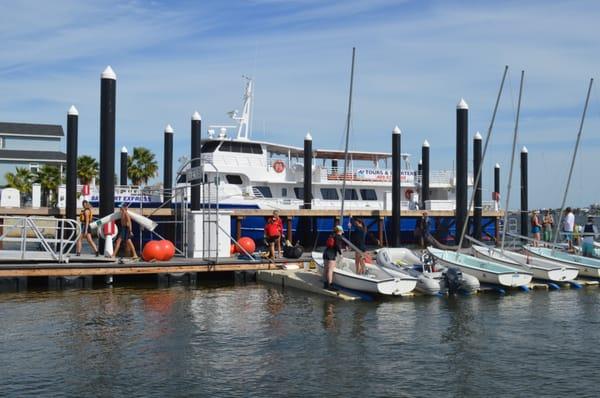 The Baysmart Express dockside