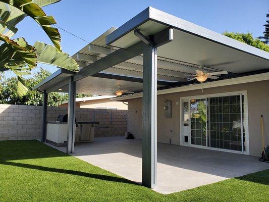 Roof Mount Flat Pan Patio Cover