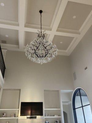 250 lb chandelier