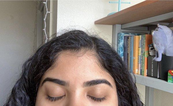 Eyebrow threading