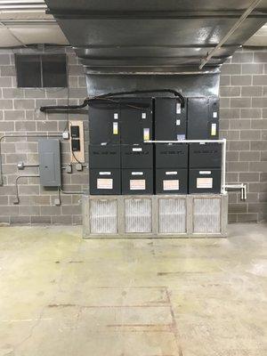 Costume 20 ton split system in commercial building with 200 amp service upgrade