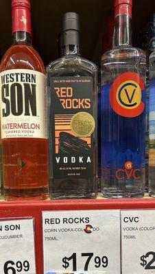 They have the new Red Rocks Vodka!  So smooth!!  Yes!!