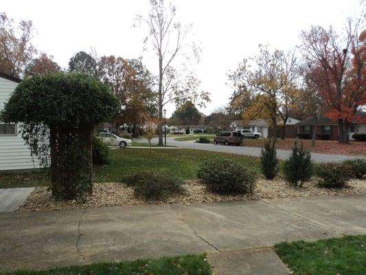 Solution: Added curb appeal and easy maintenance with rock beds throughout the front and side yard.