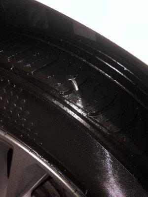 The nail in my tire