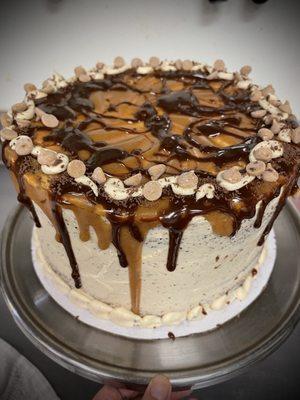 Chocolate peanut butter cake