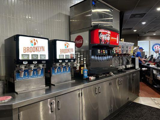 Love the beverage self service area