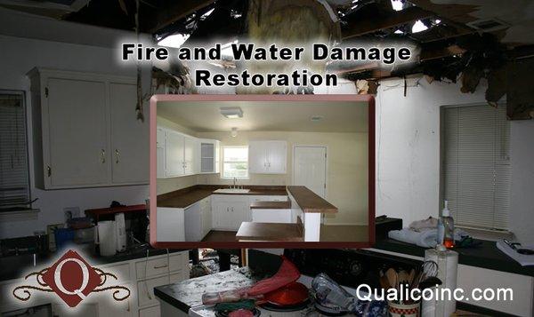 Fire / Water Damage Restoration- contact Dan at Qualico (817) 453-3113