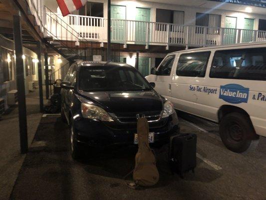 They parked our car like this hoping we wouldn't notice th damage. Really!?