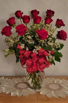 Valentine bouquet for that special someone!                     Dozen Red Roses. $110