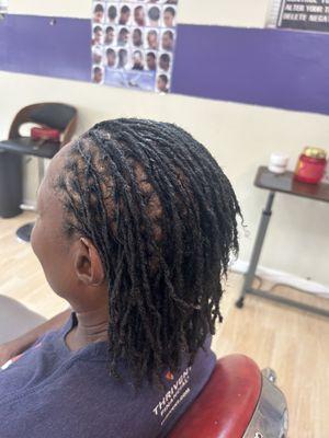 We do starter locks and re-twist on children and adults