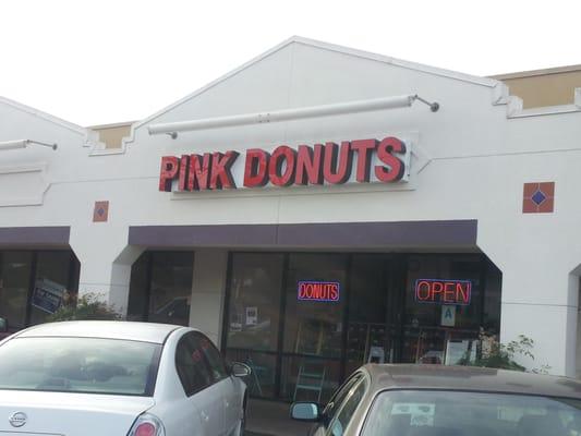 Pink Donuts in Santee next to Starbucks/Del Taco etc.