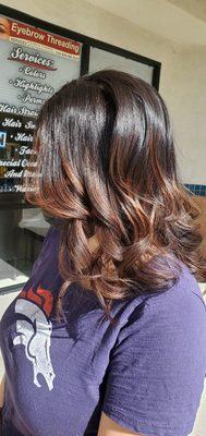 Chocolate balayage by Sam